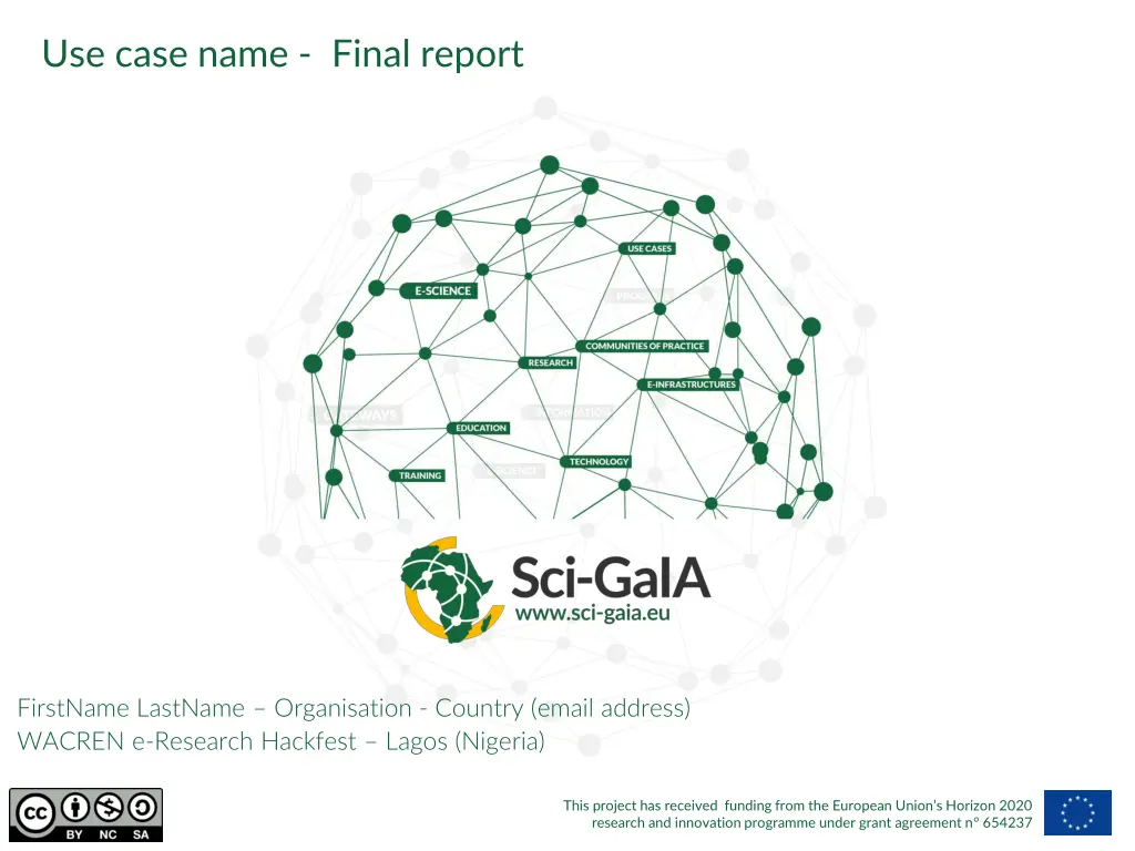use case name final report n.w