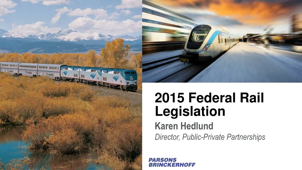 2015 federal rail legislation n.w