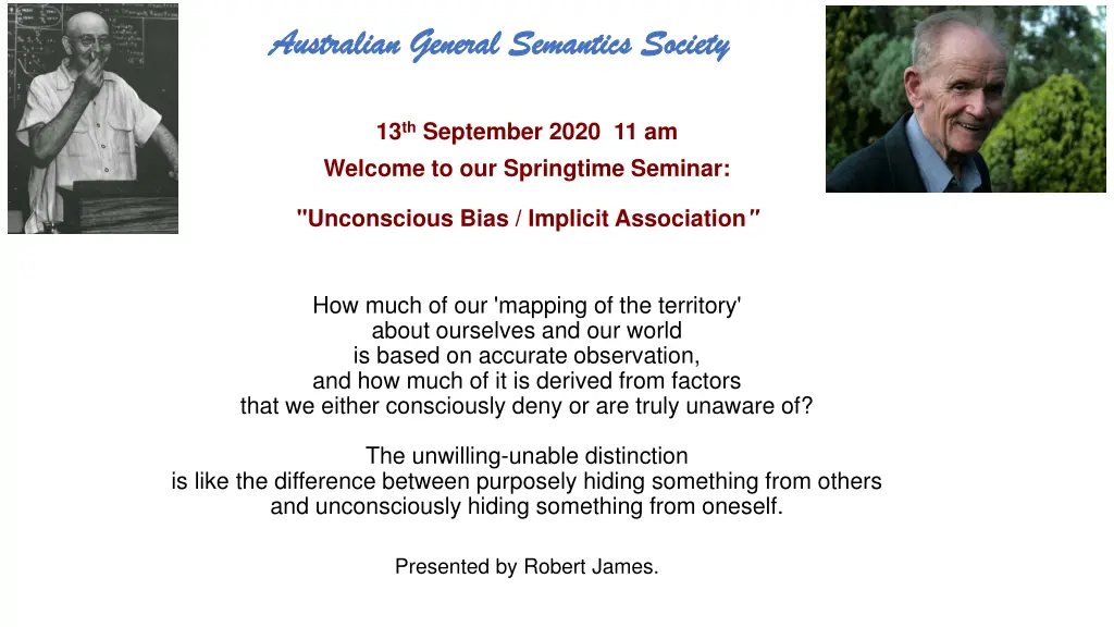 australian general semantics society australian n.w