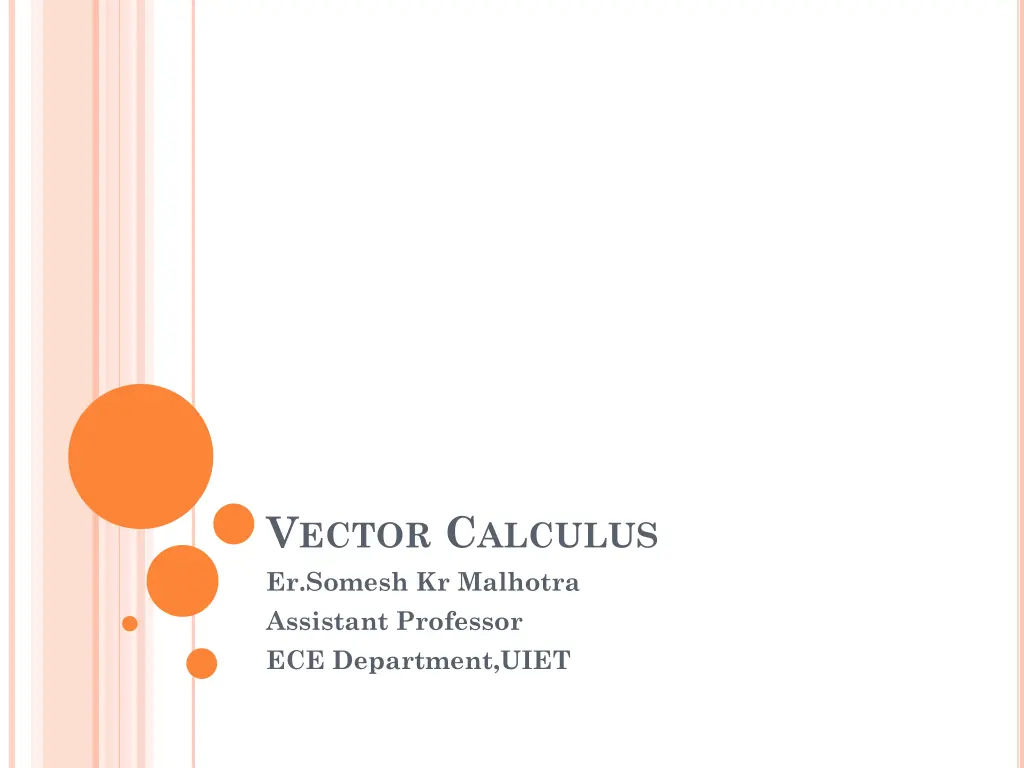 v ector c alculus er somesh kr malhotra assistant n.w