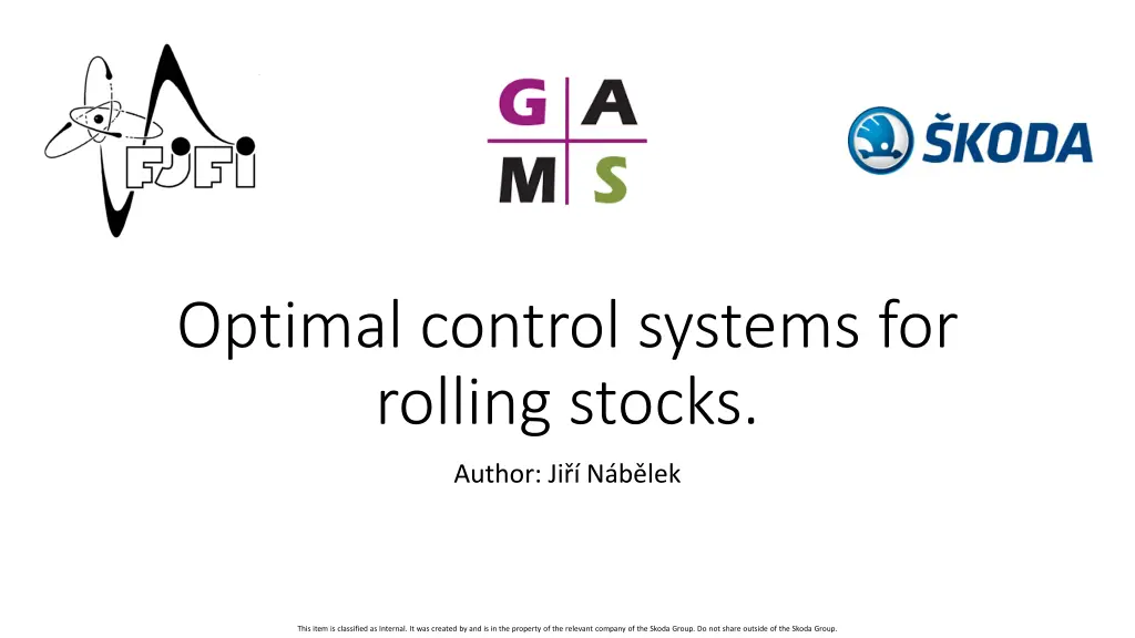 optimal control systems for rolling stocks n.w