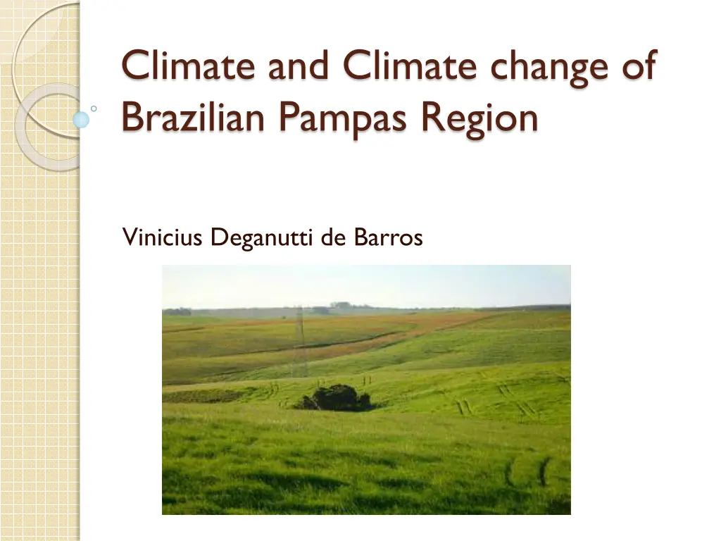 climate and climate change of brazilian pampas n.w