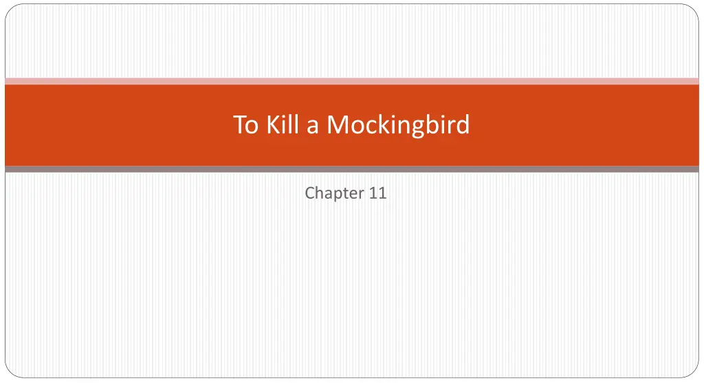 to kill a mockingbird n.w