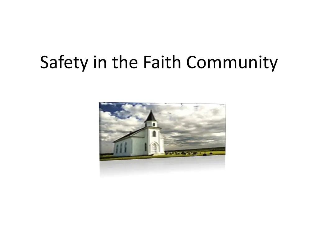 safety in the faith community n.w