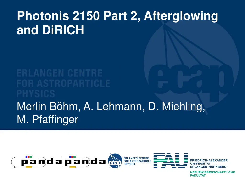 photonis 2150 part 2 afterglowing and dirich n.w