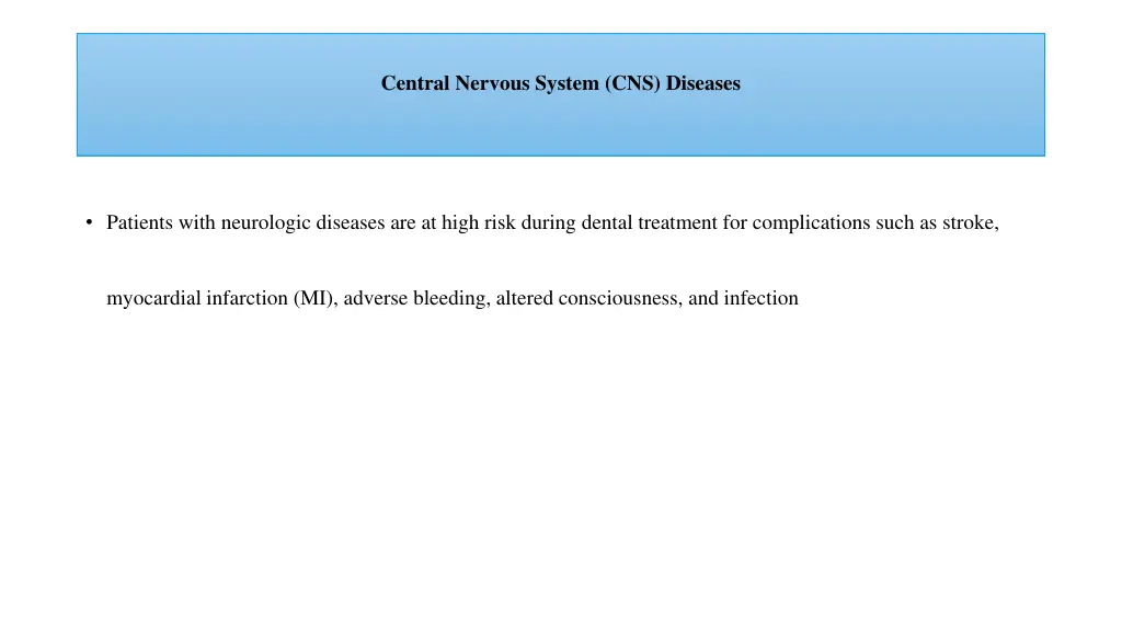central nervous system cns diseases n.w
