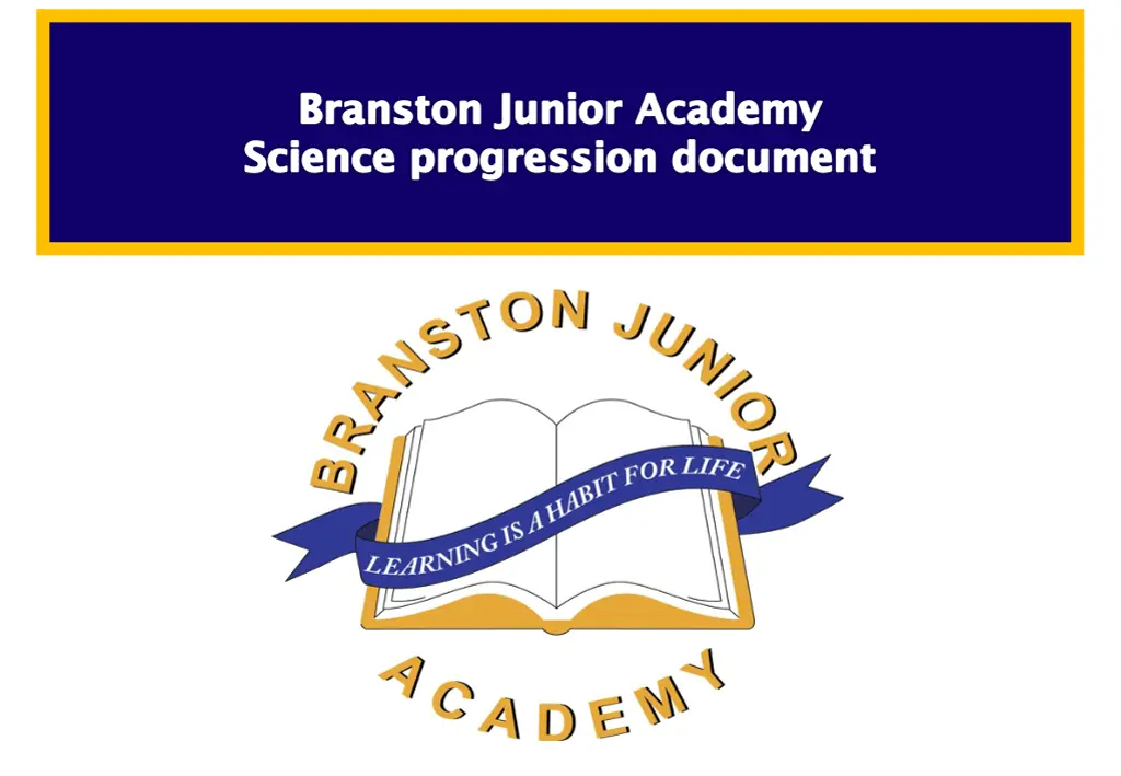 branston junior academy science progression n.w