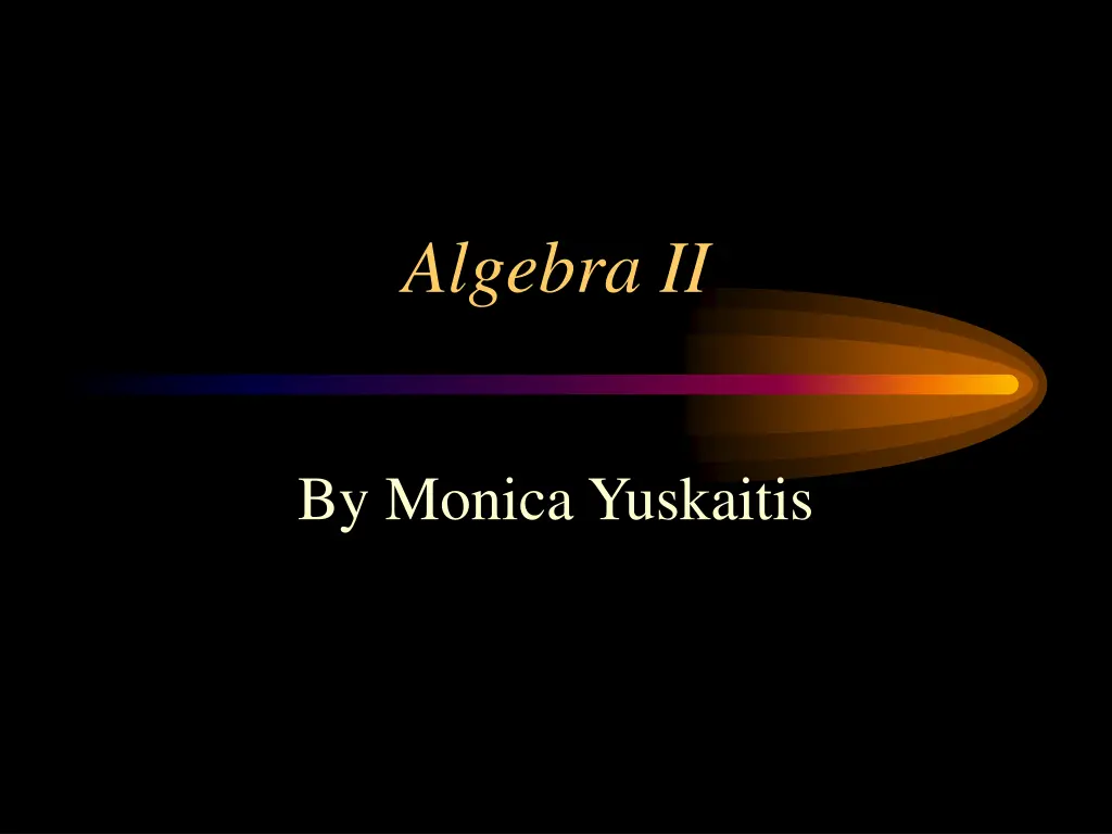algebra ii n.w