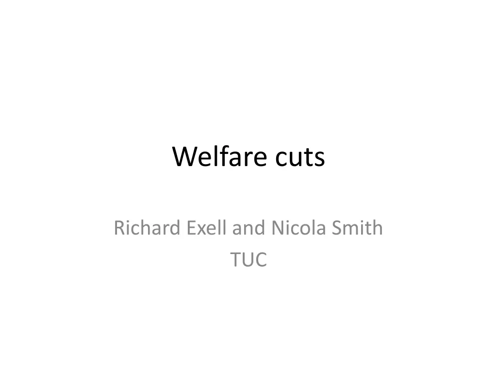 welfare cuts n.w