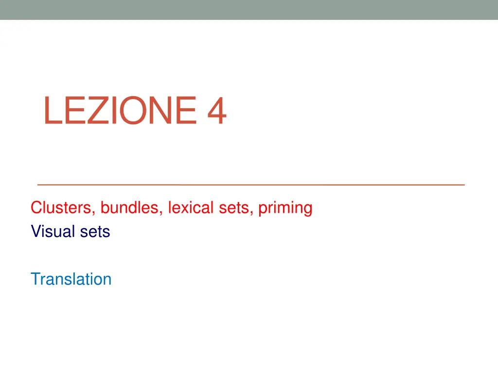 lezione 4 n.w