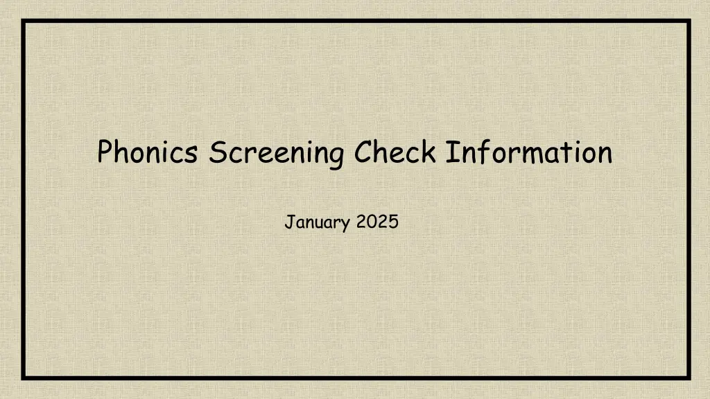 phonics screening check information n.w