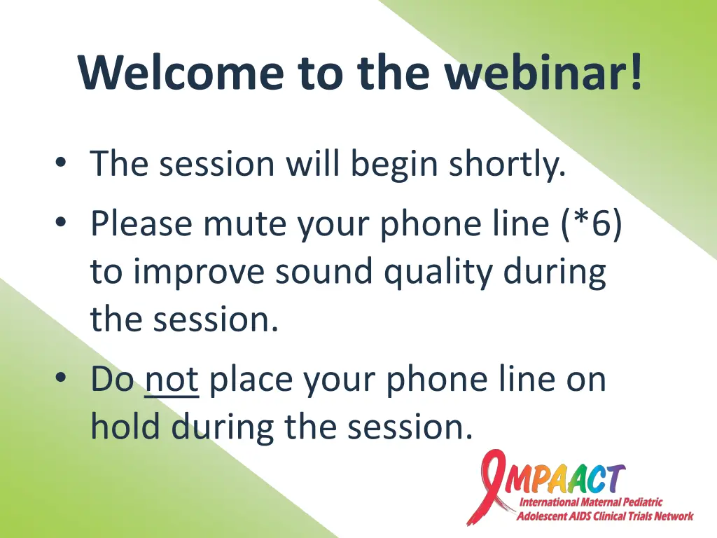 welcome to the webinar n.w