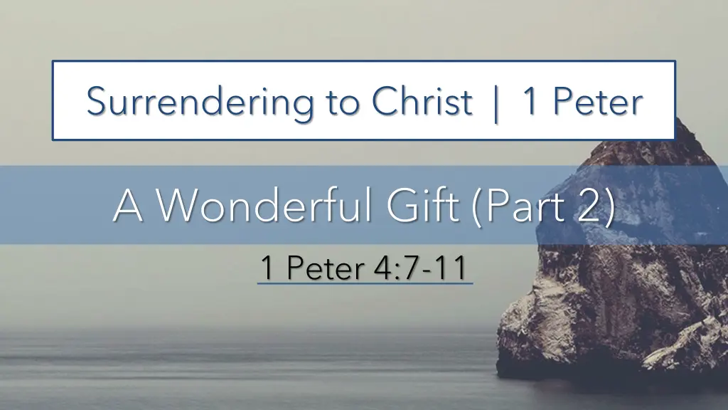 surrendering to christ 1 peter n.w