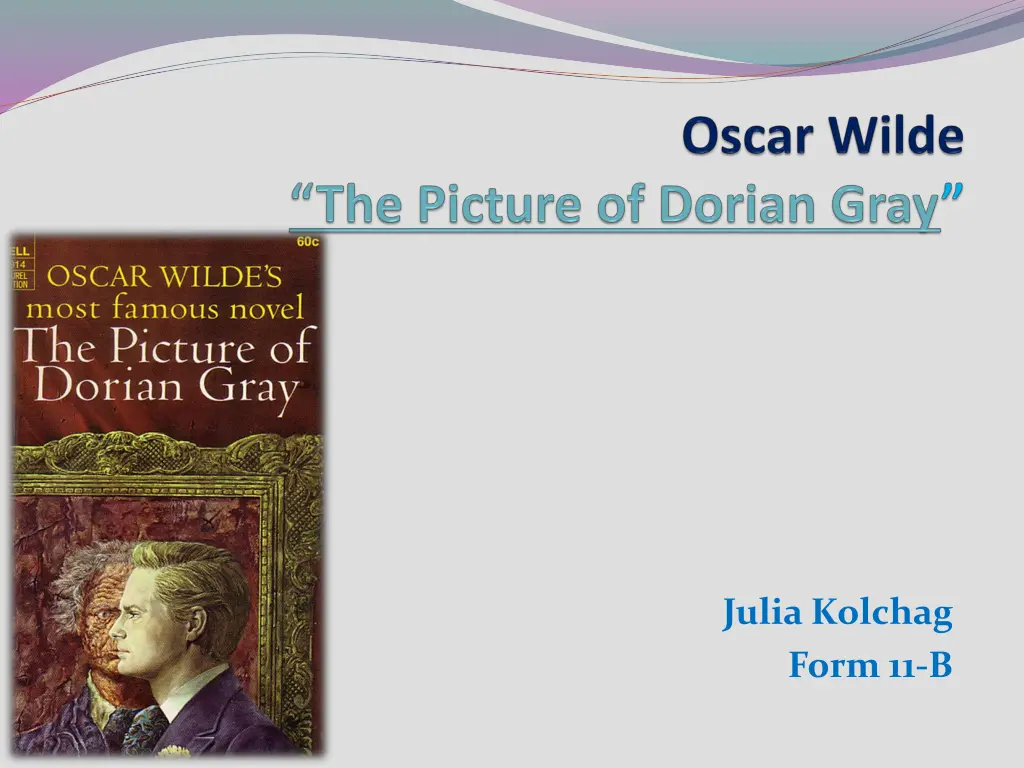 the picture of dorian gray n.w