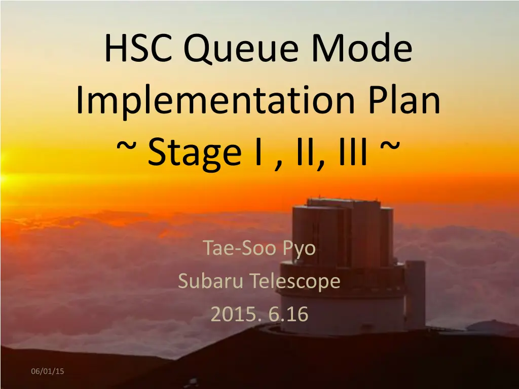 hsc queue mode implementation plan stage i ii iii n.w