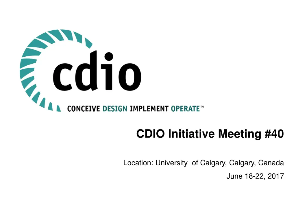 cdio initiative meeting 40 n.w