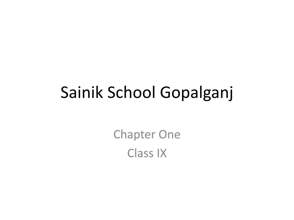 sainik school gopalganj n.w