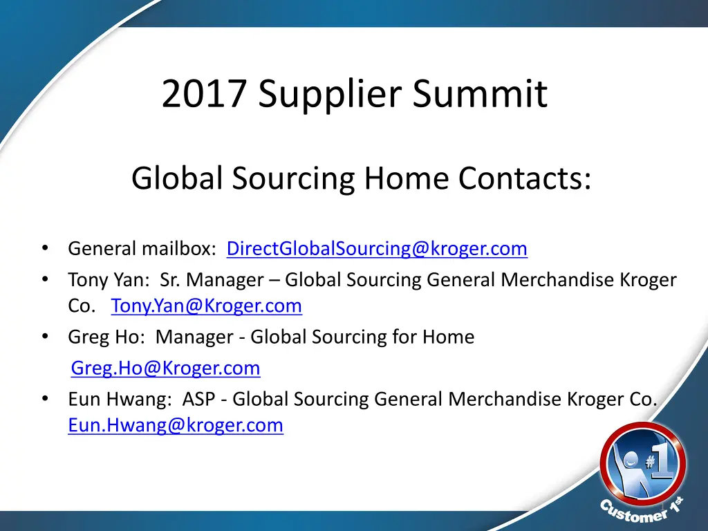 2017 supplier summit n.w