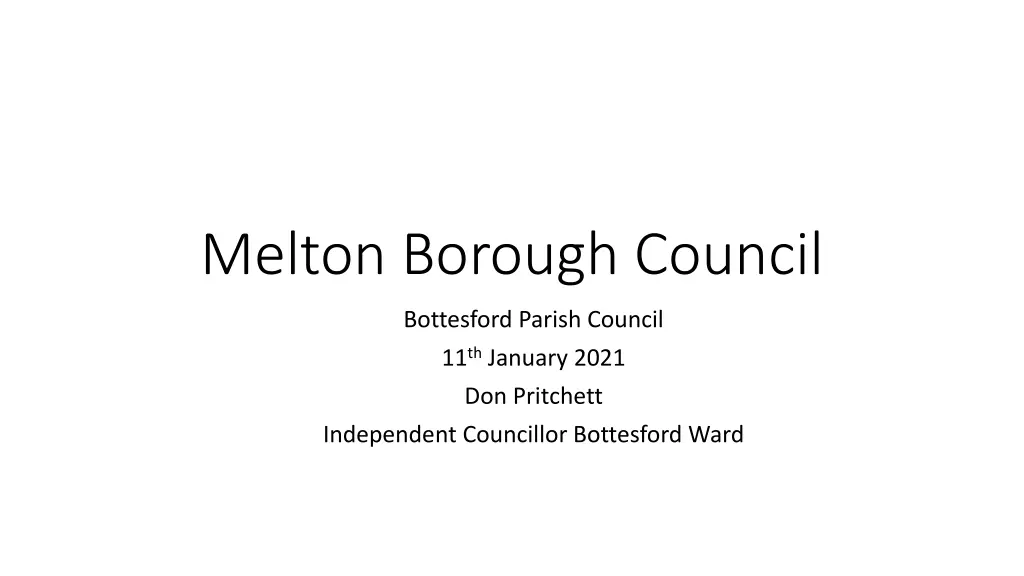 melton borough council n.w