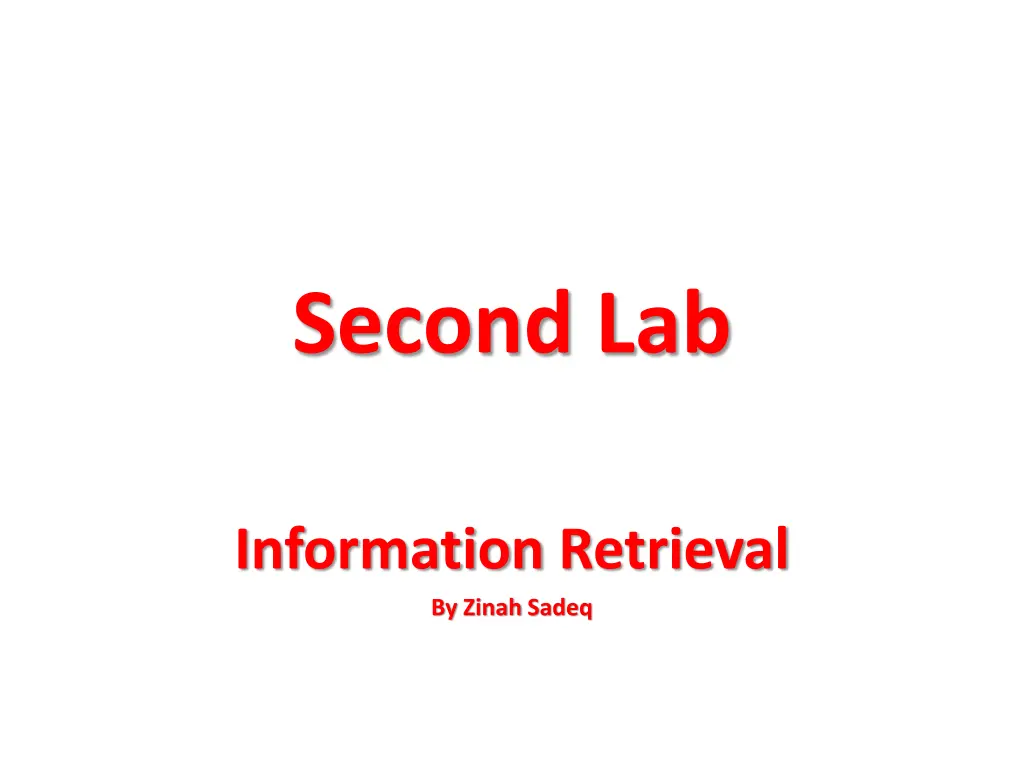 second lab n.w