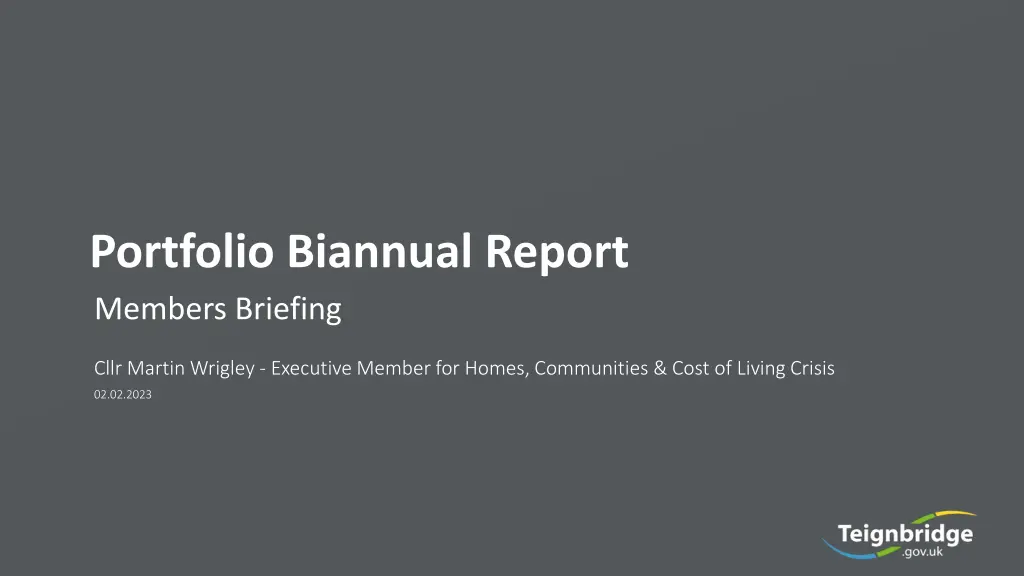 portfolio biannual report members briefing n.w