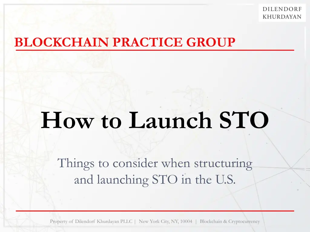 blockchain practice group n.w