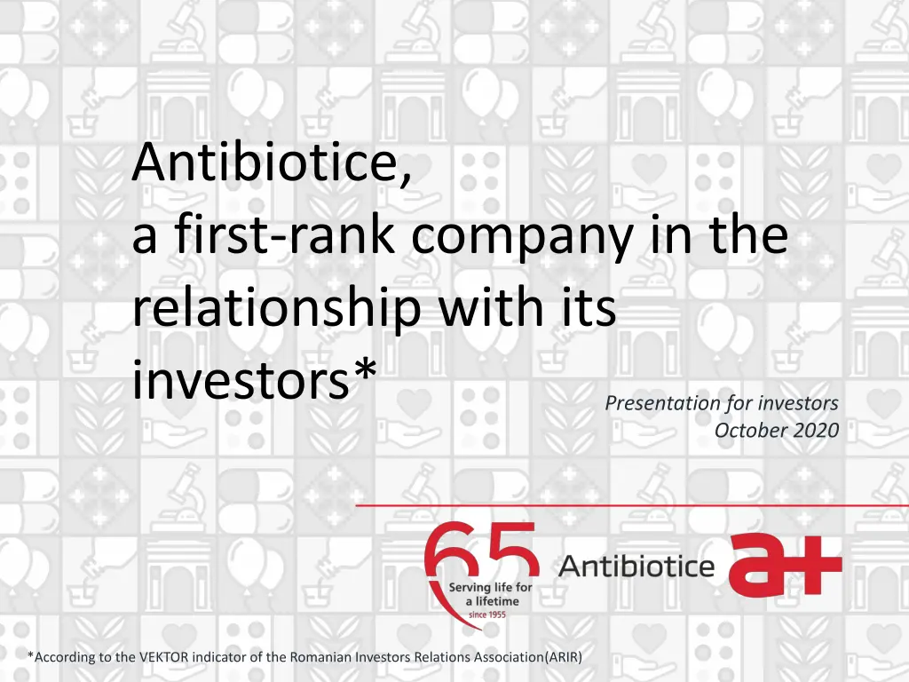 antibiotice a first rank company n.w