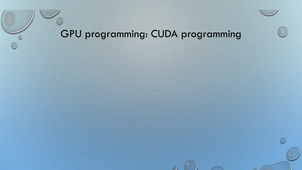 gpu programming cuda programming n.w