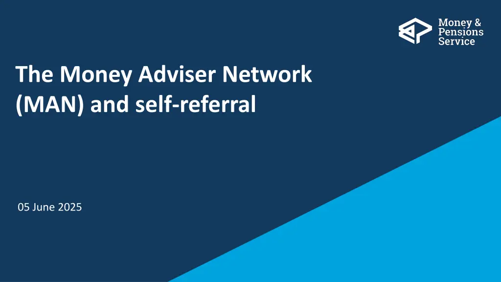 the money adviser network man and self referral n.w