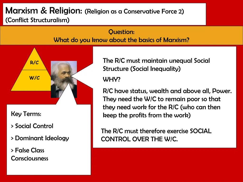 marxism religion religion as a conservative force n.w