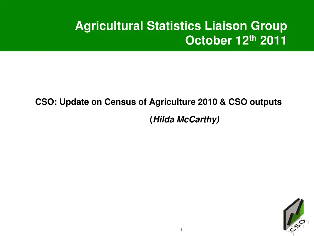 agricultural statistics liaison group n.w