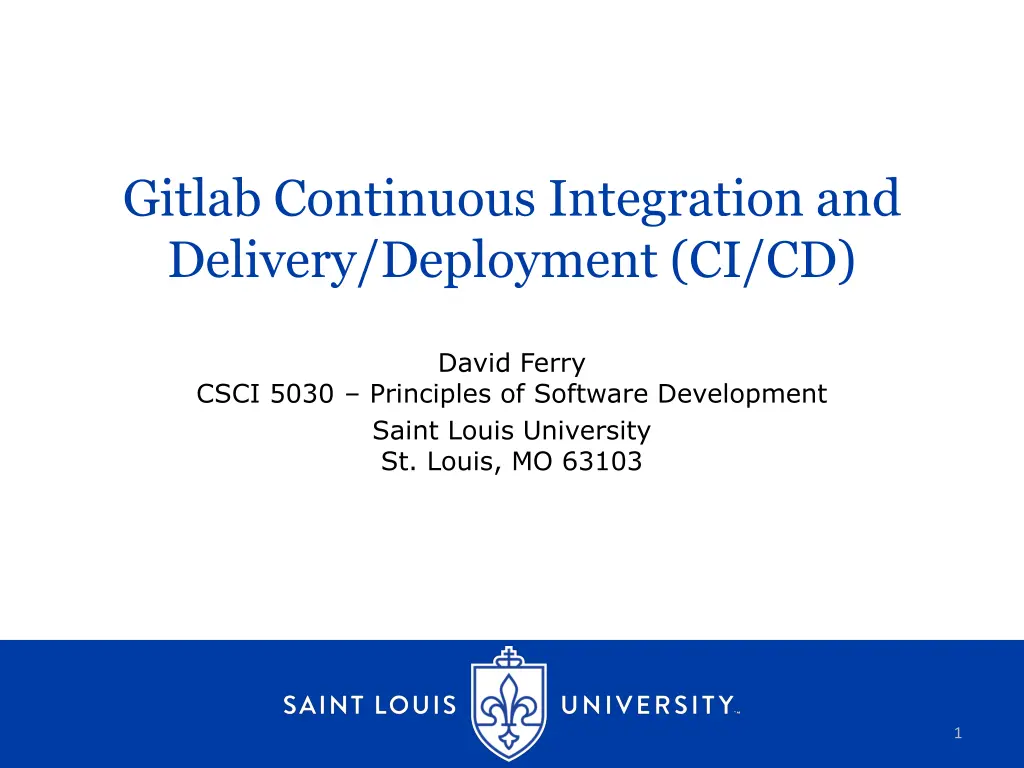 gitlab continuous integration and delivery n.w