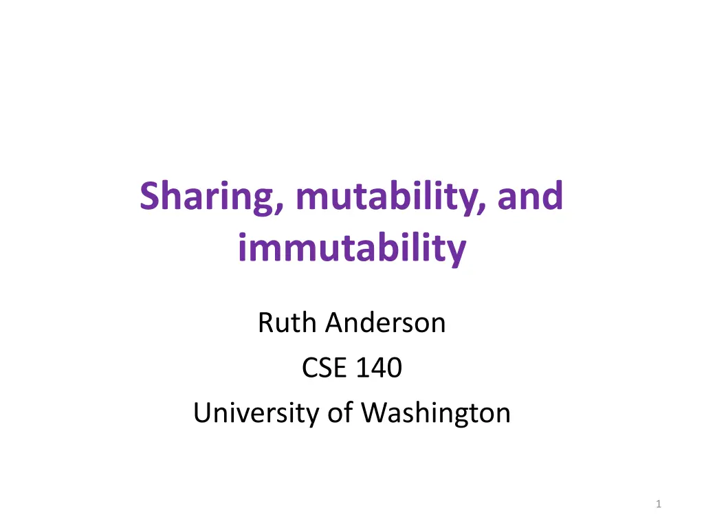 sharing mutability and immutability n.w