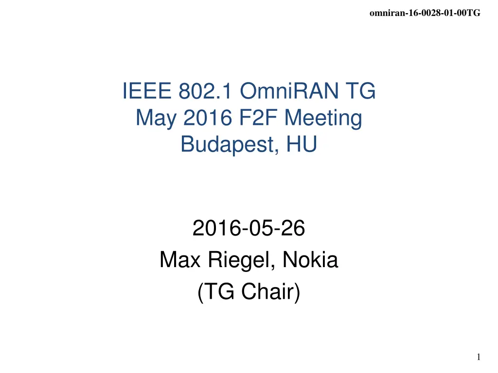 omniran 16 0028 01 00tg n.w