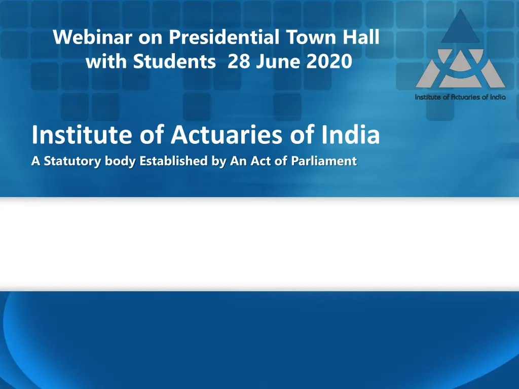 webinar on presidential town hall with students n.w
