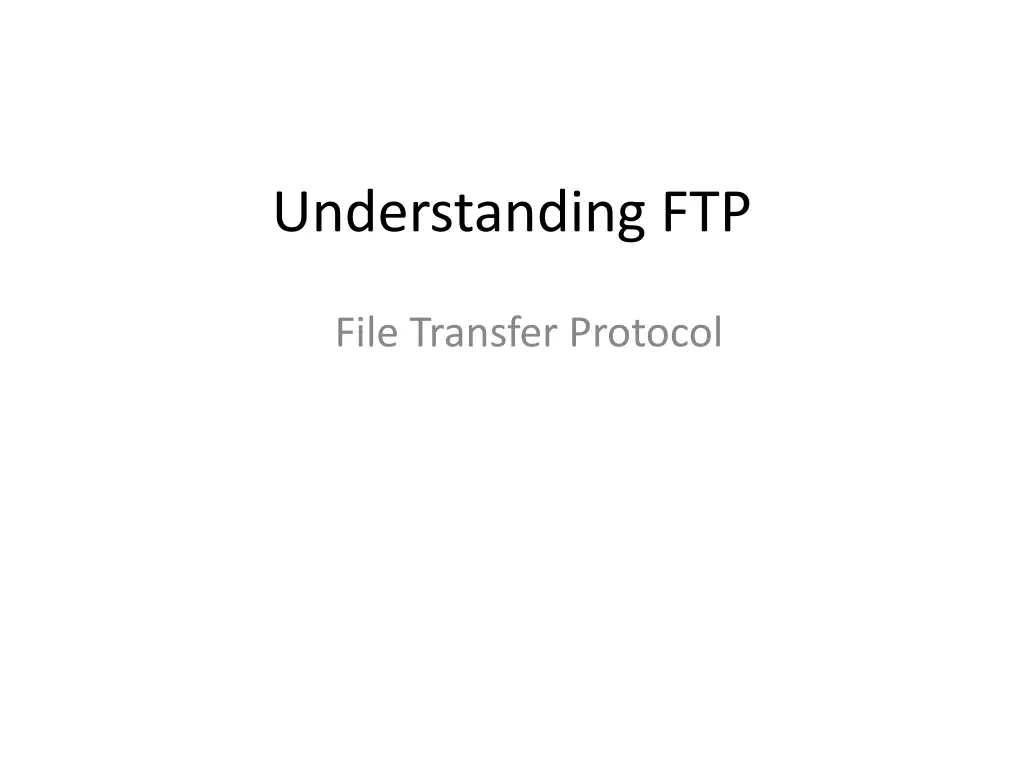 understanding ftp n.w