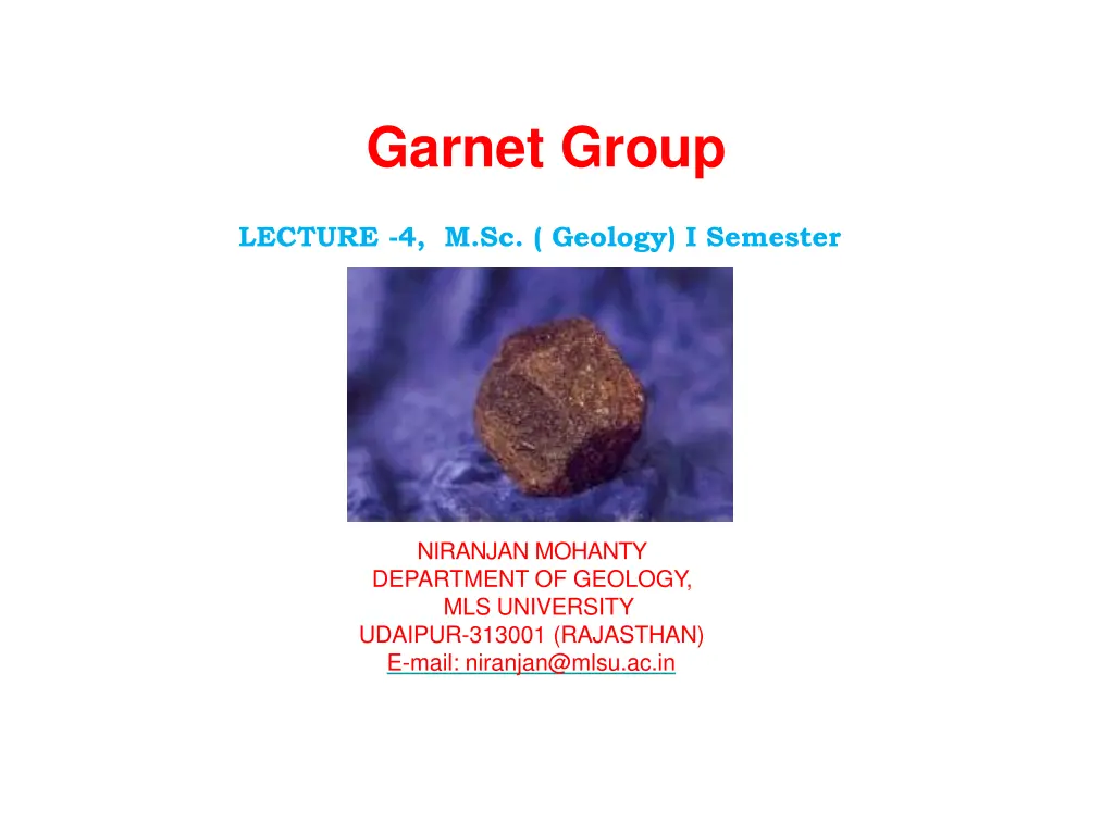 garnet group n.w