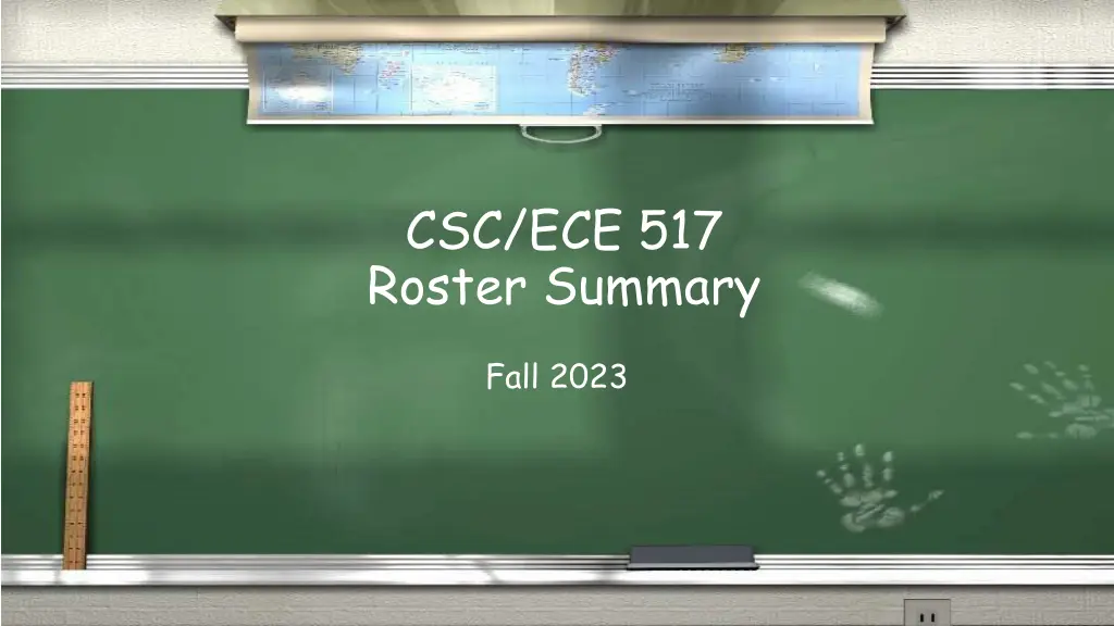 csc ece 517 roster summary n.w