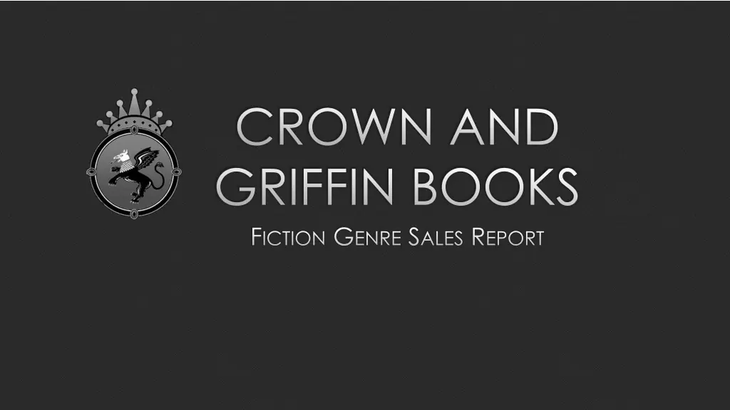 crown and griffin books f iction g enre s ales n.w