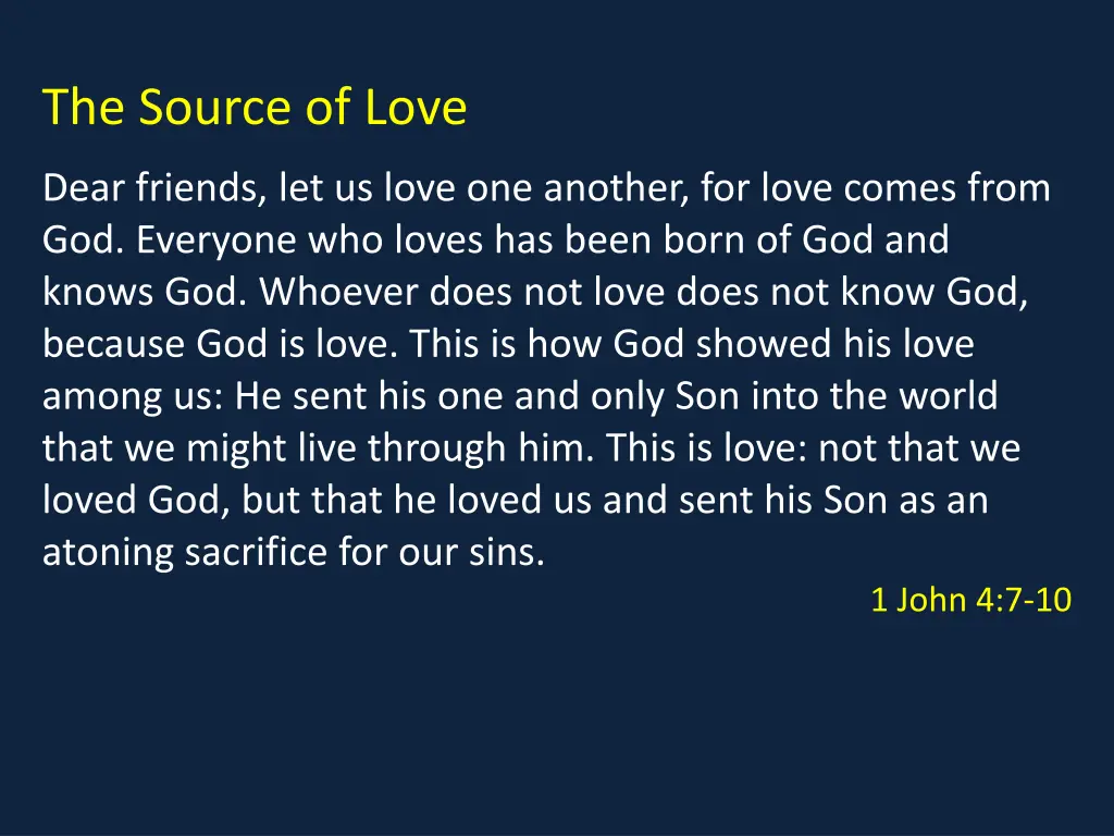 the source of love n.w