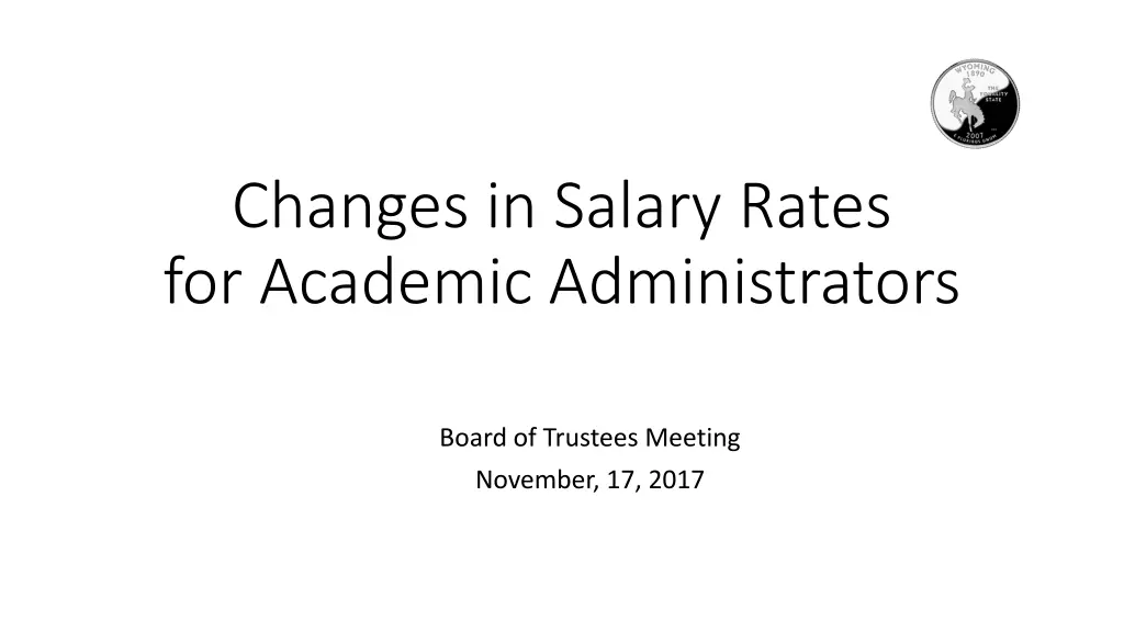 changes in salary rates for academic n.w