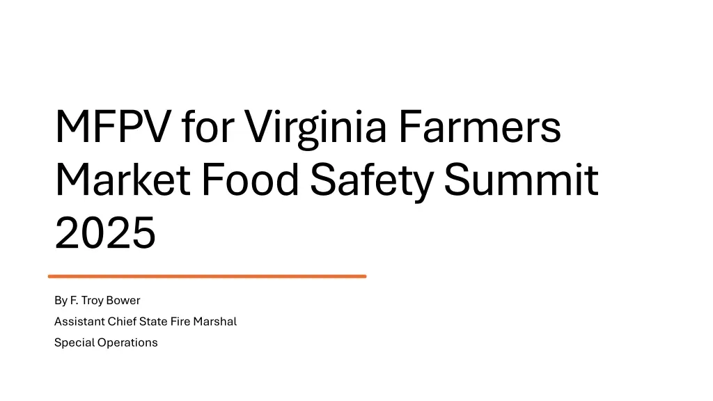 mfpv for virginia farmers market food safety n.w