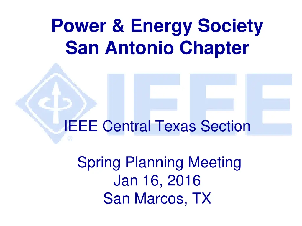 power energy society san antonio chapter n.w