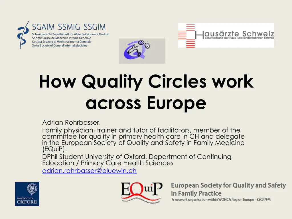 how quality circles work across europe n.w