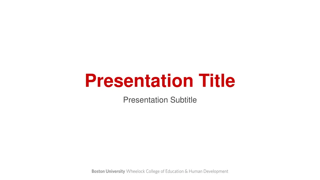 presentation title presentation subtitle n.w