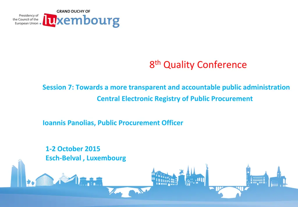 8 th quality conference n.w