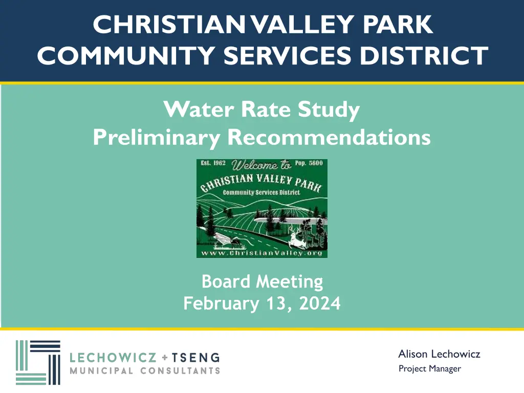christian valley park community services district n.w