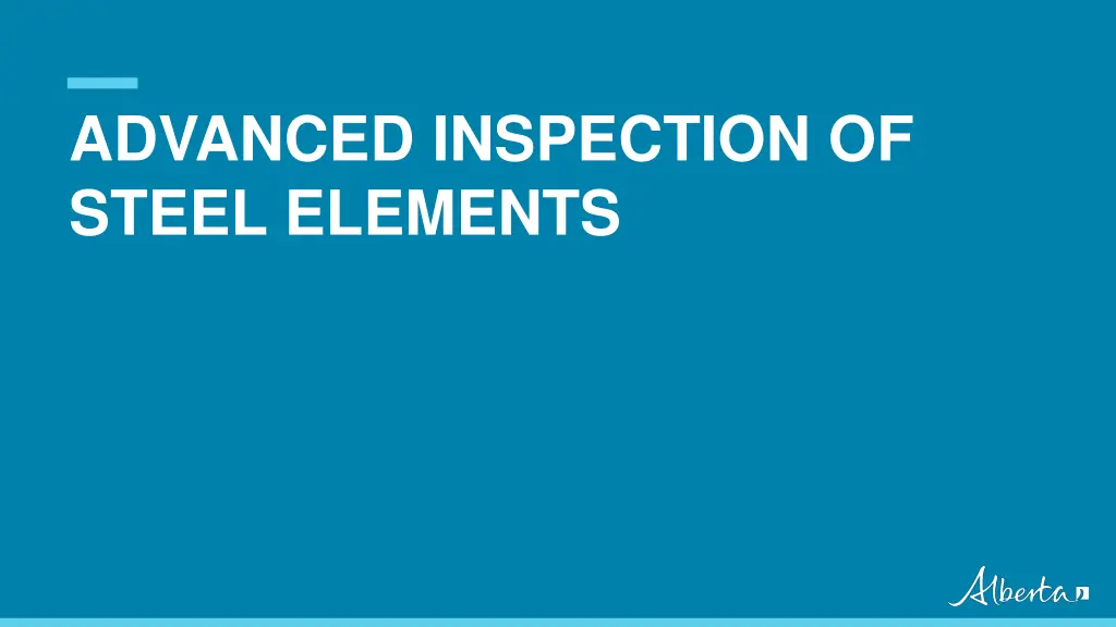 advanced inspection of steel elements n.w