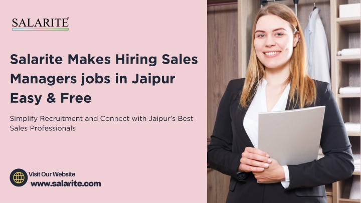 Salarite Makes Hiring Sales Managers jobs in Jaipur Easy & Free