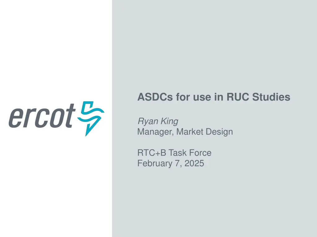asdcs for use in ruc studies n.w